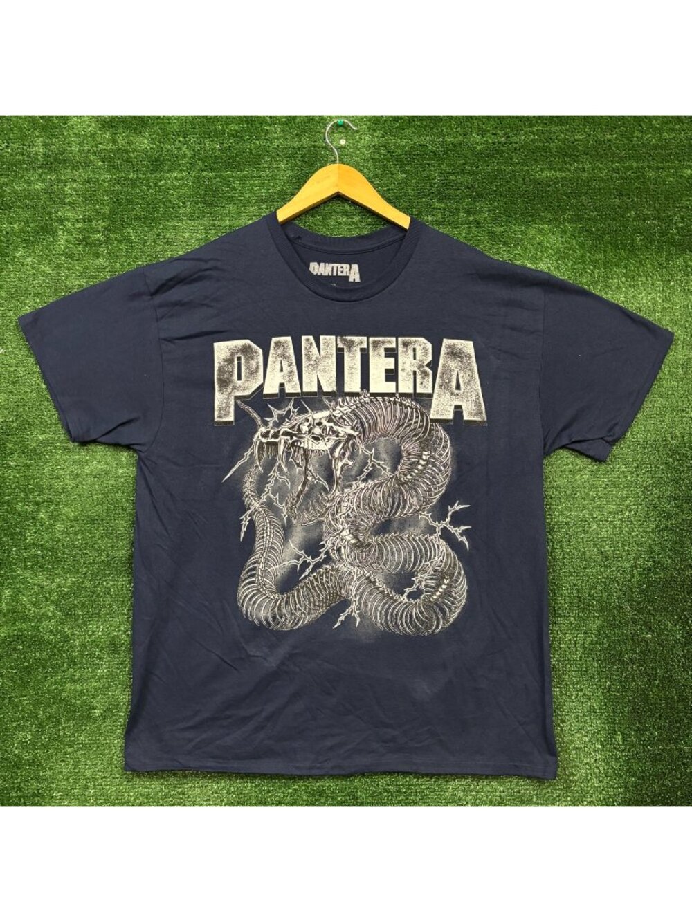 Pantera Skeletal Snake Thrash Metal Band T-Shirt Size Extra Large